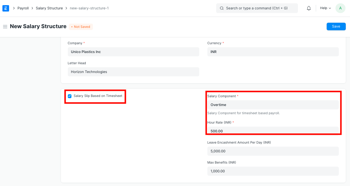 Create Salary Slip based on Timesheets