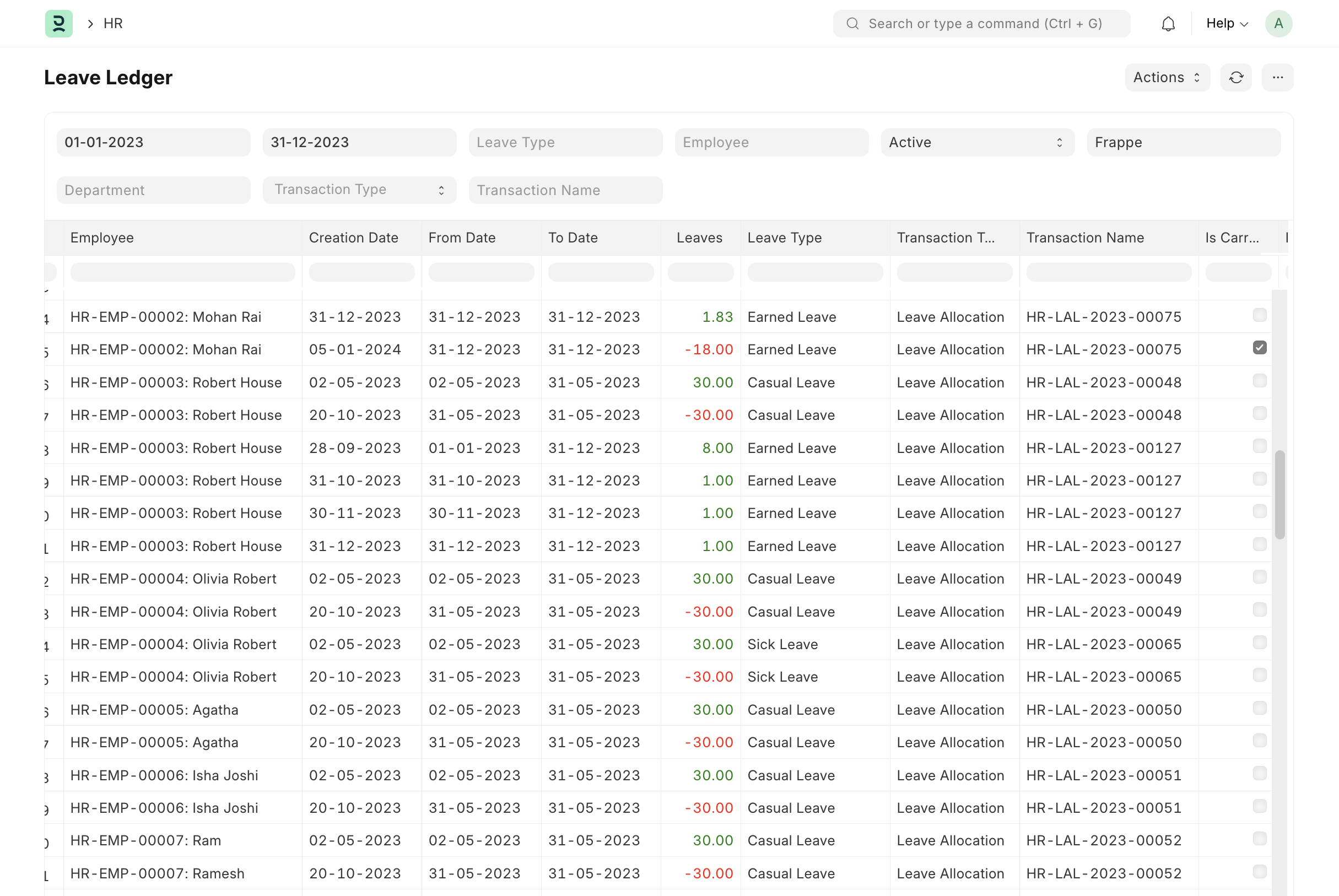 ledger-report